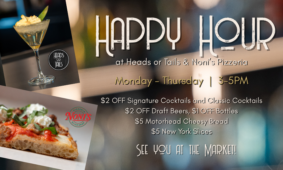 Happy Hour at Heads or Tails 